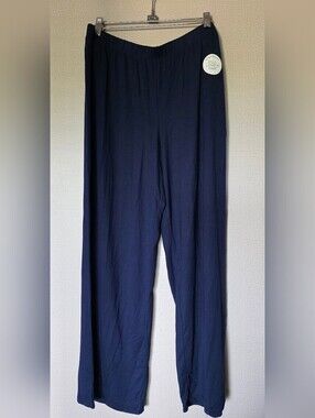 Essentials Women's Navy Wide-Leg Joggers